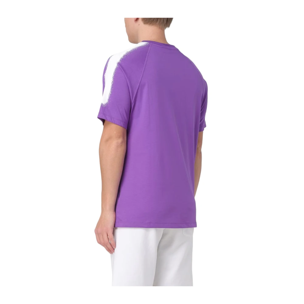 Disclaimer Heren Crew Neck T-shirt Katoen Purple Heren