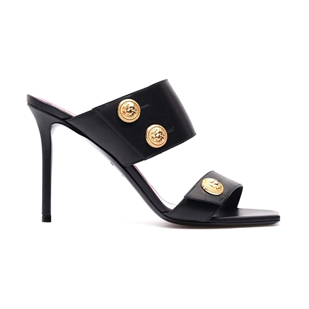 Balmain Women's Black Stylish Sandals For Summer