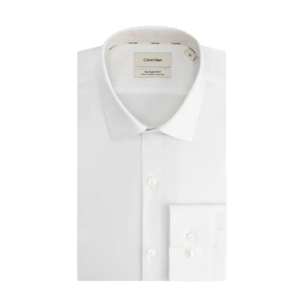 Calvin Klein Men's White Formal Shirts, 4XL, Shirt