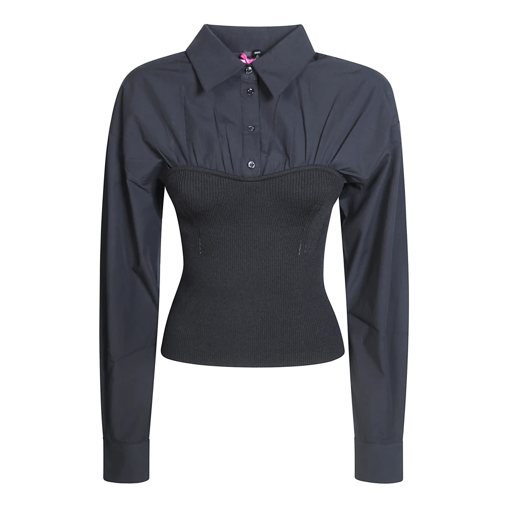 PINKO - Maglia nera con collo alto - Donna - Taglia L - Immagine 2