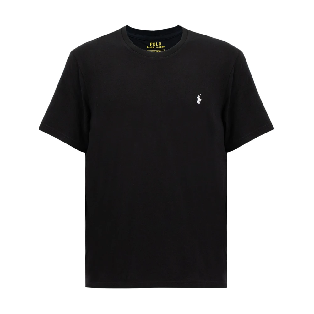 Ralph Lauren Cotton Jersey Crewneck Tee - Male - T-Shirts - Black - S - Tops