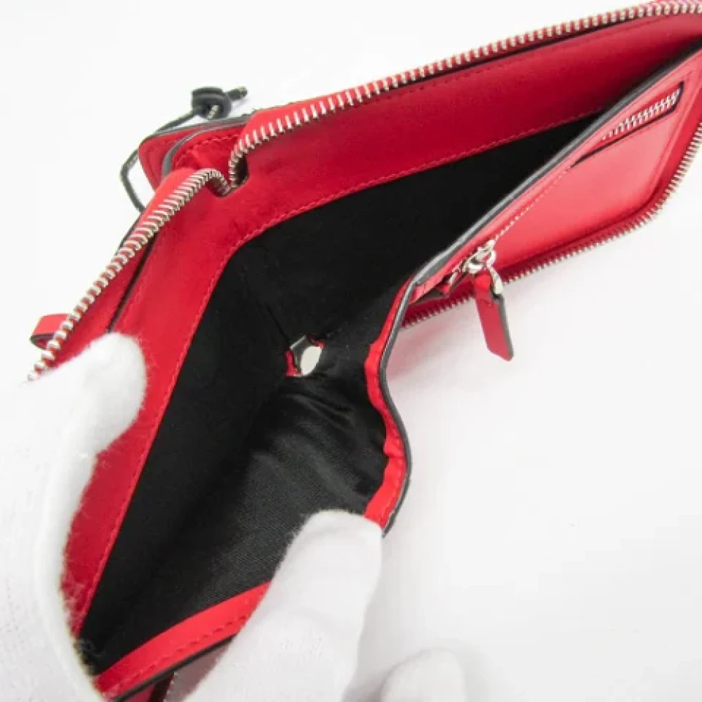 Valentino Vintage Pre-owned Leather wallets Red Dames