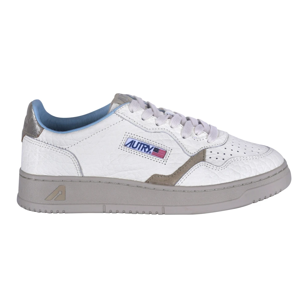 Autry Women's White Sneakers, 4 Uk, Medalist Low