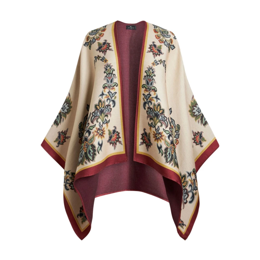 ETRO Bloemenprint Pullover Jas Beige Dames