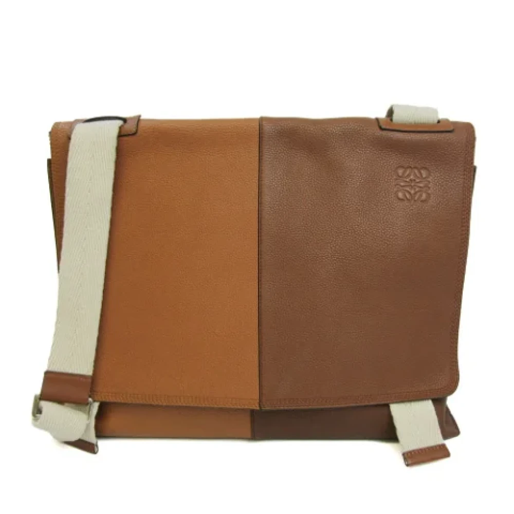 Loewe Pre-owned Leather shoulder-bags Brown Dames