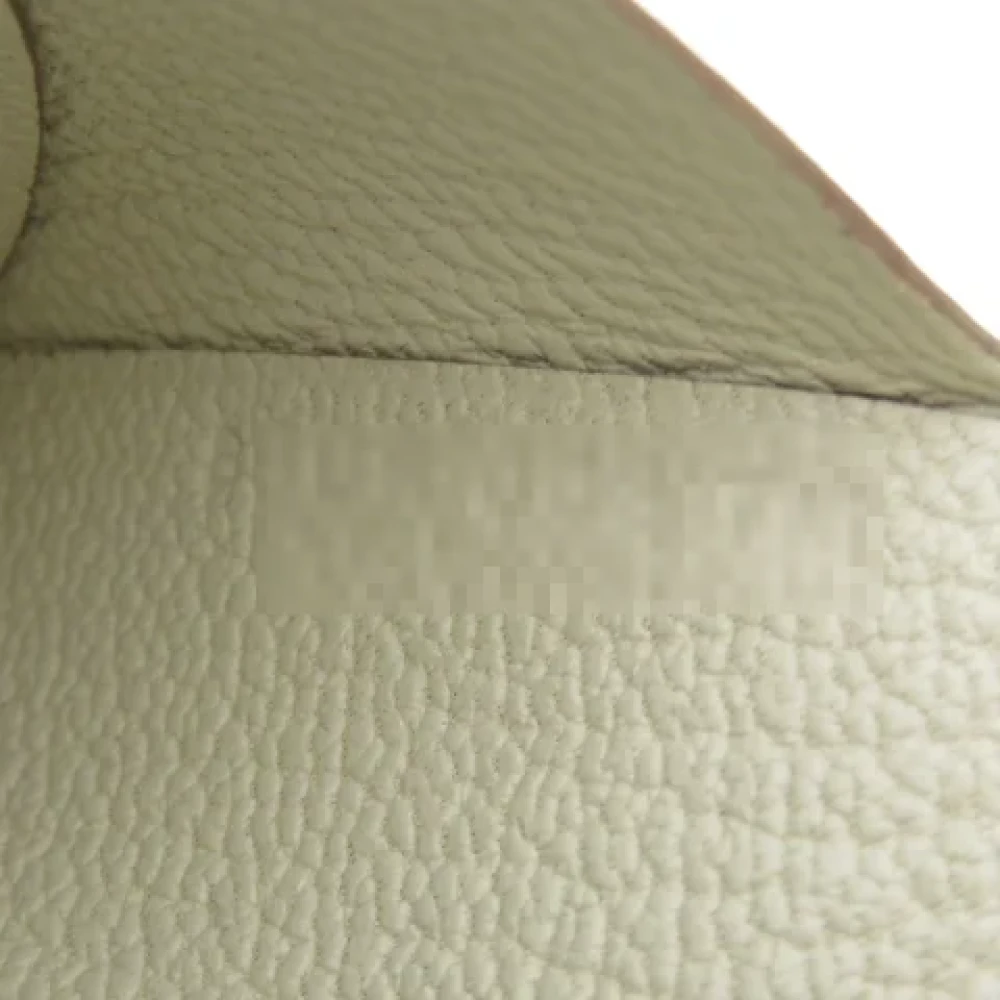 Hermès Vintage Pre-owned Fabric wallets Beige Dames