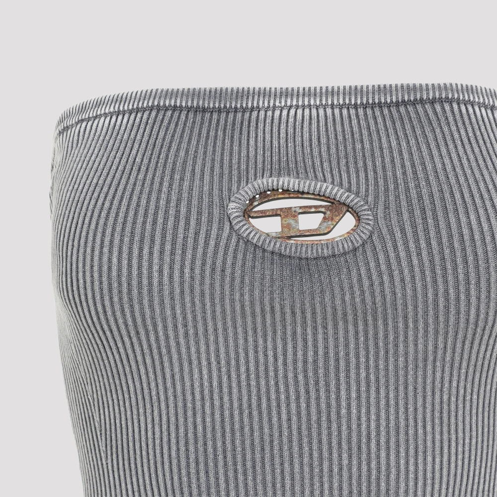 Diesel Grijze Jurk Aw24 Stijlvolle Dameskleding Gray Dames