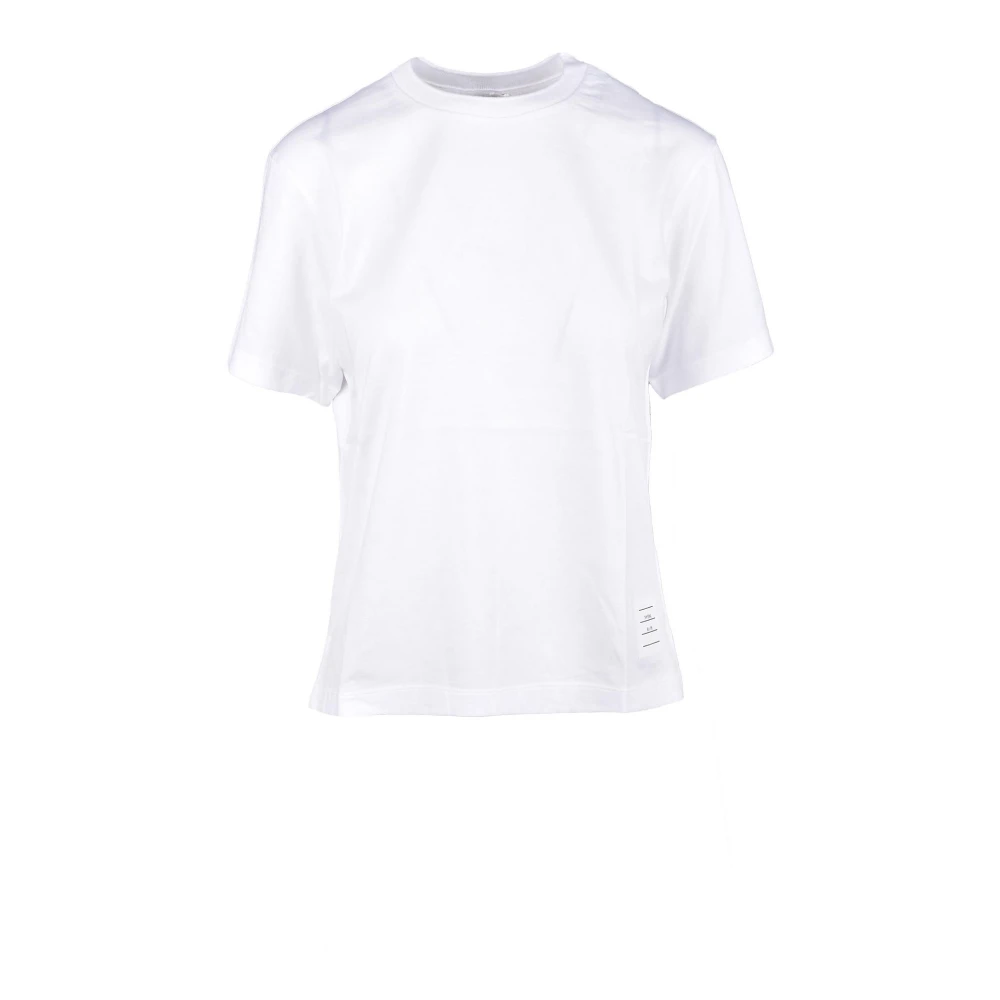Thom Browne Witte T-shirt voor vrouwen White Dames