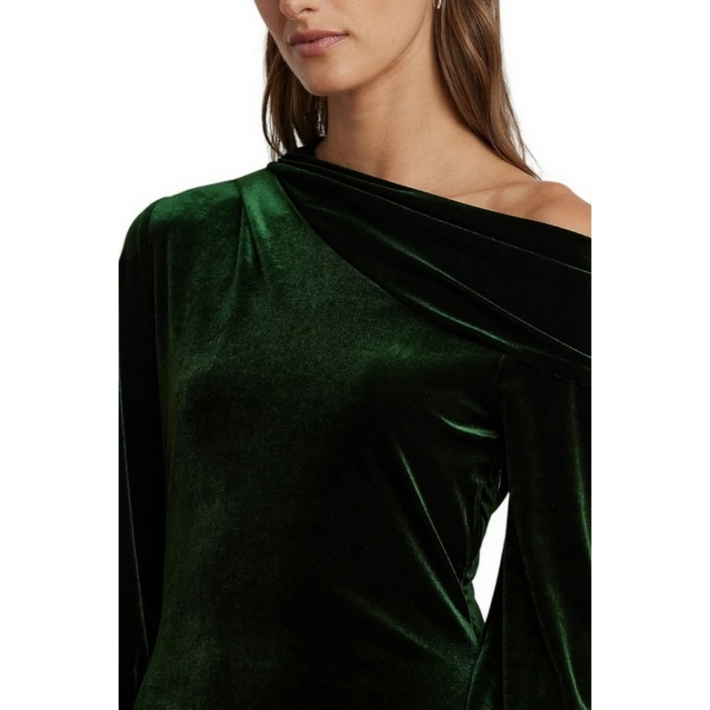 Ralph Lauren Sheath Jurk met Ballonmouwen Green Dames
