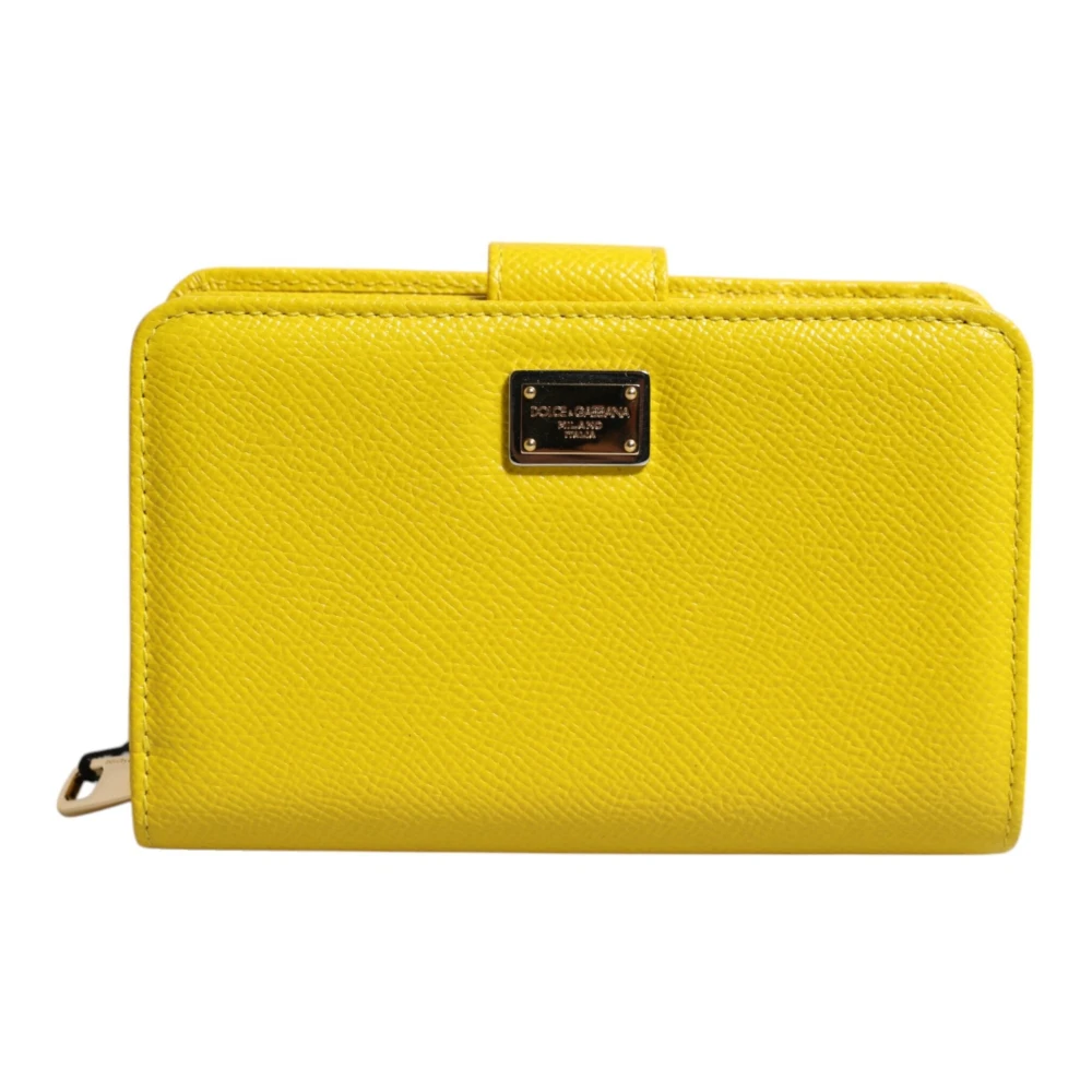 Dolce & Gabbana Women's Yellow Wallets & Cardholders, One Size, Continental Wallet