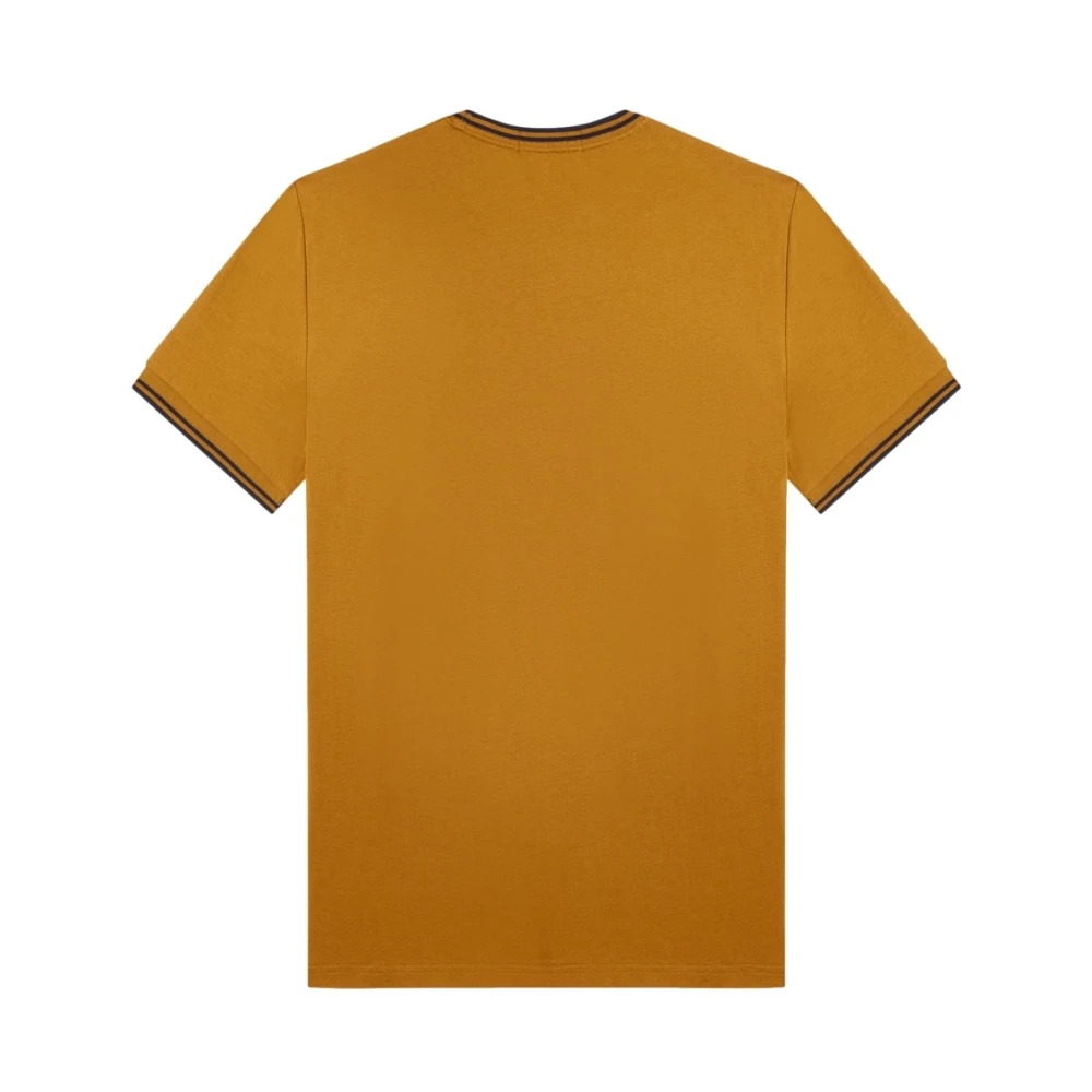Fred Perry Twin Tipped Katoenen T-Shirt Brown Heren