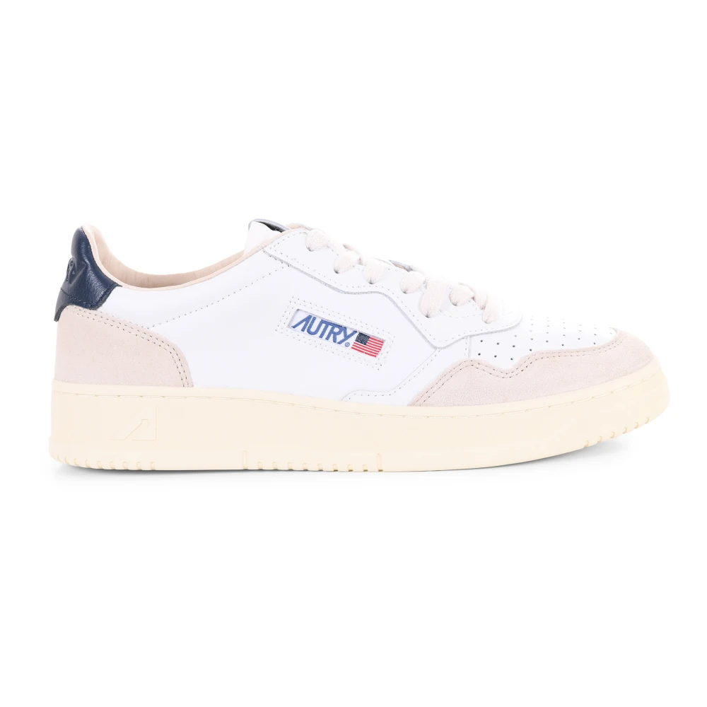 Autry Uomo Bianco/Blu Sneakers Medalist In Pelle - Immagine 7