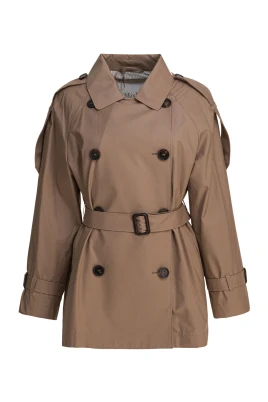 Brun Kappa AW25 Stilren Vattentät Chic