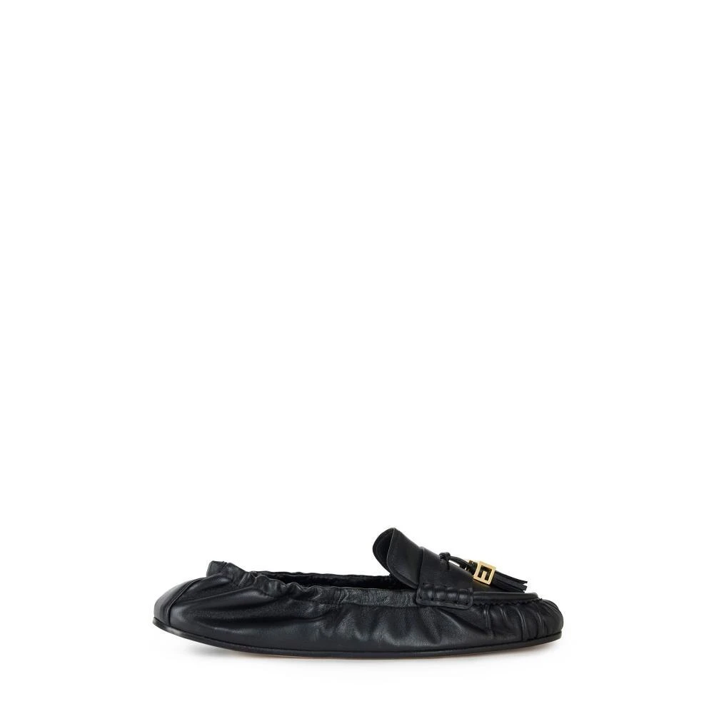 Elisabetta Franchi Svart Nappaläder Loafers