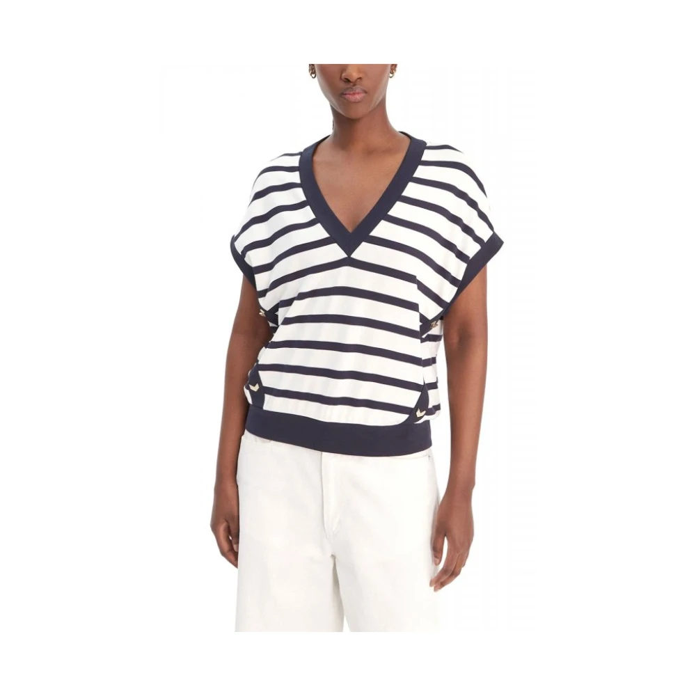 Liu Jo Femme Beige Blouses Et Chemises, Taille: 40 Fr T-Shirt Rayé