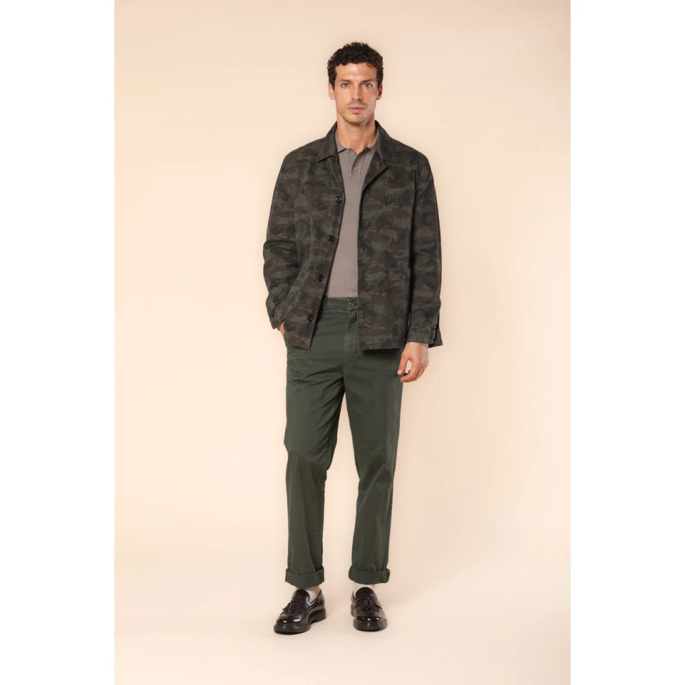 Mason's Groene Chinos 22 Relaxte Pasvorm Broek Green Heren
