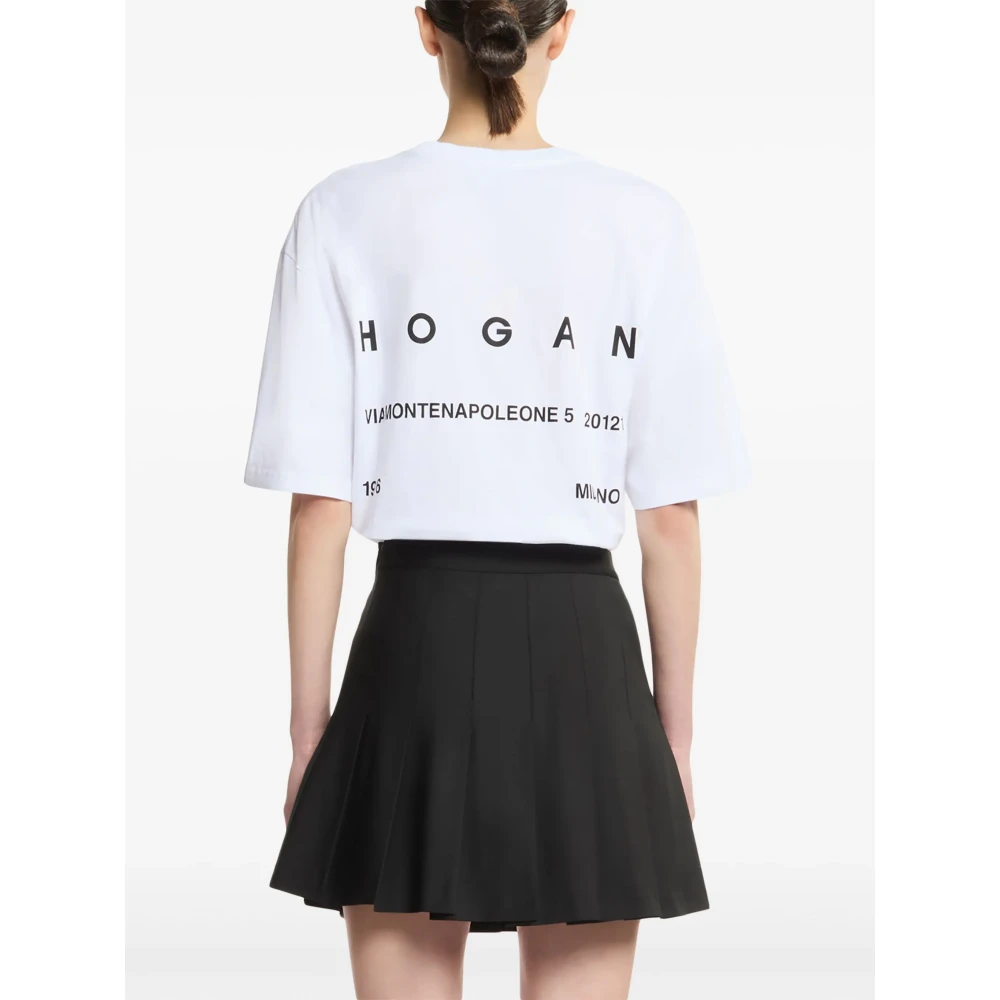 Hogan B001 Wit T-Shirt White Dames