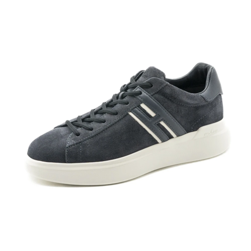 Hogan H580 Leather Sneakers Heren Schoenen Blauw