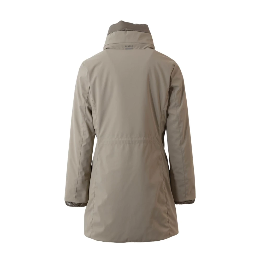 People of Shibuya Beige Technische Parka Geïsoleerde Jas Beige Dames
