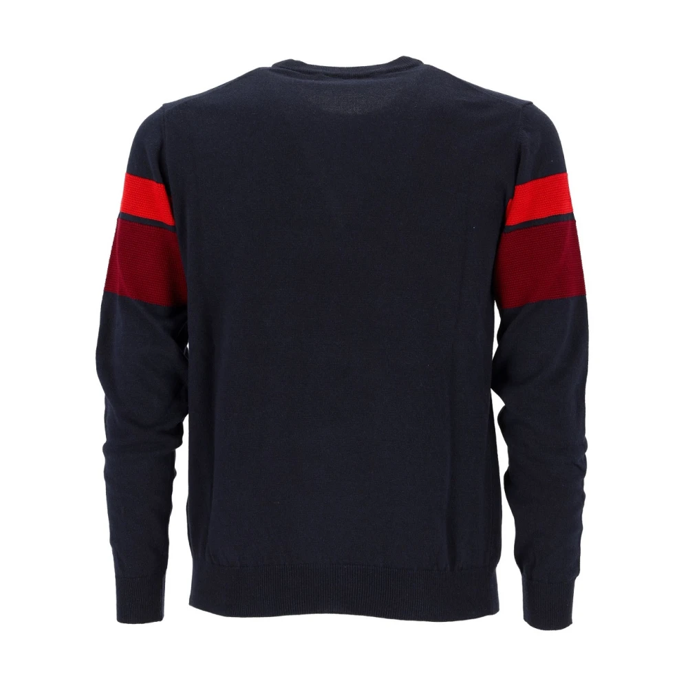 Harmont & Blaine Blauwe Trui met Horizontale Strepen Blue Heren