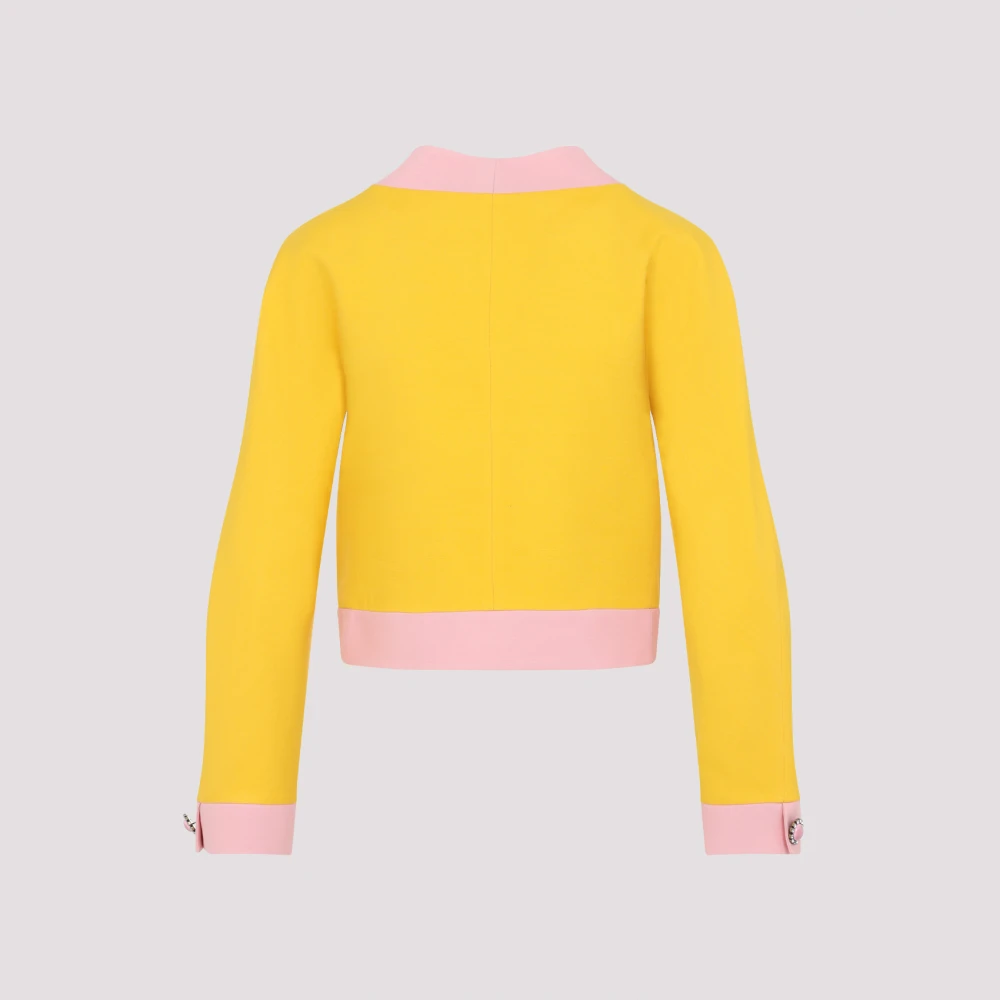 Valentino Luxe Geel & Oranje Jas Yellow Dames