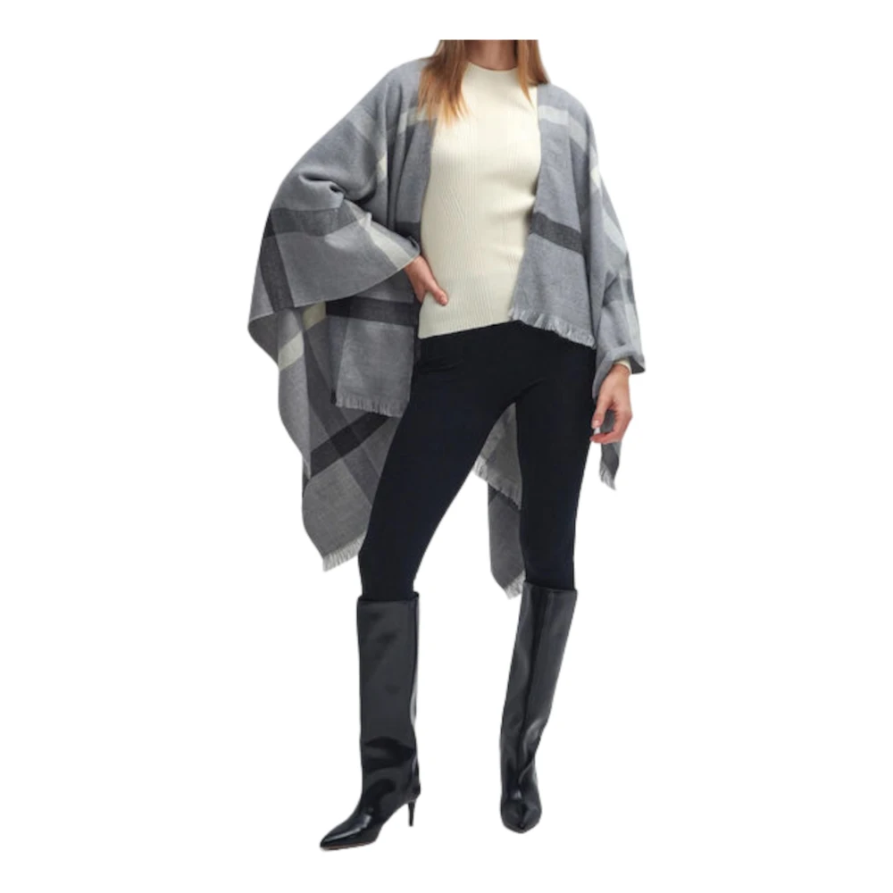 Barbour Cape Jacket Gray Dames