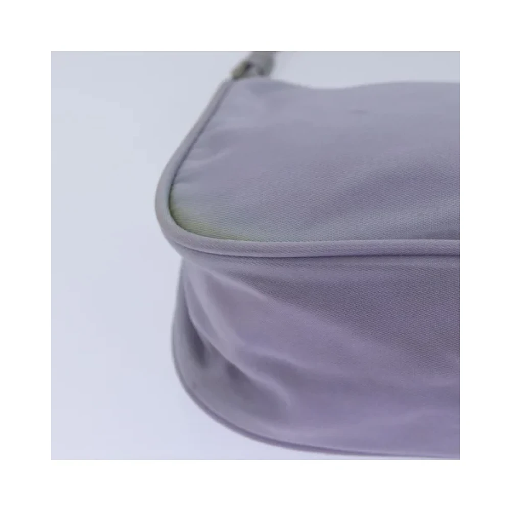 Prada Vintage Pre-owned Nylon handbags Purple Dames