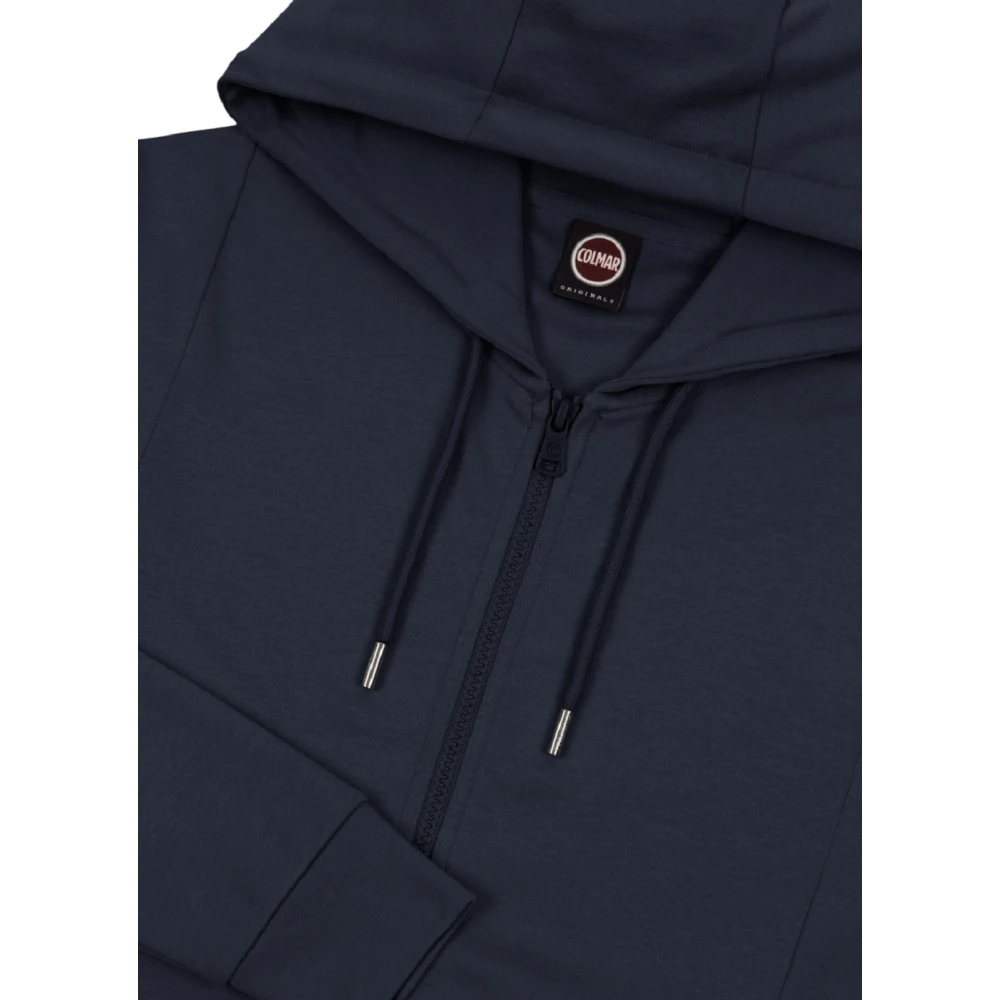 Colmar Blauwe Rits Trui Lichtgewicht Katoen Blue Dames
