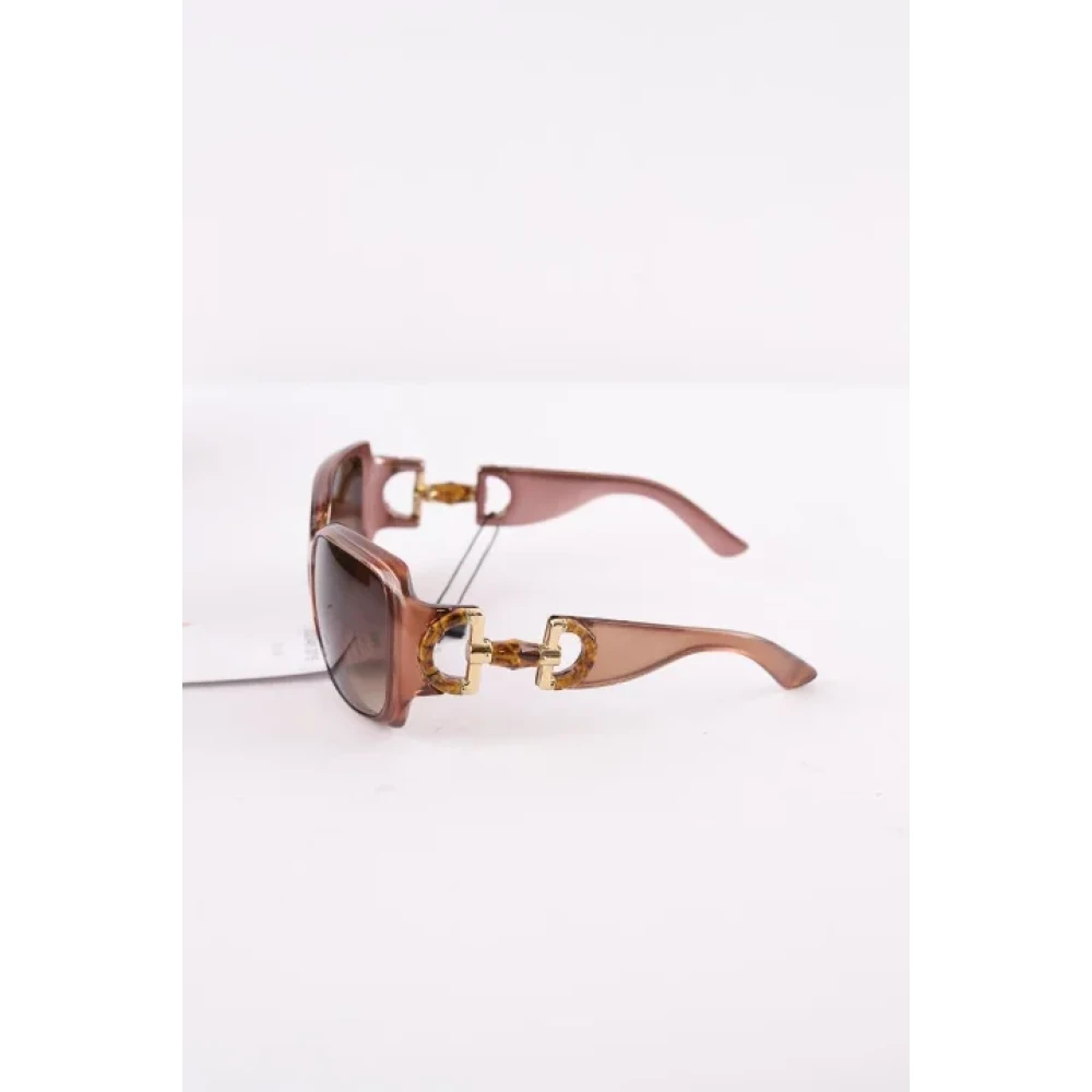 Gucci Vintage Pre-owned Plastic sunglasses Brown Dames
