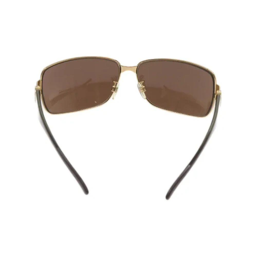 Chanel Vintage Pre-owned Metal sunglasses Brown Dames