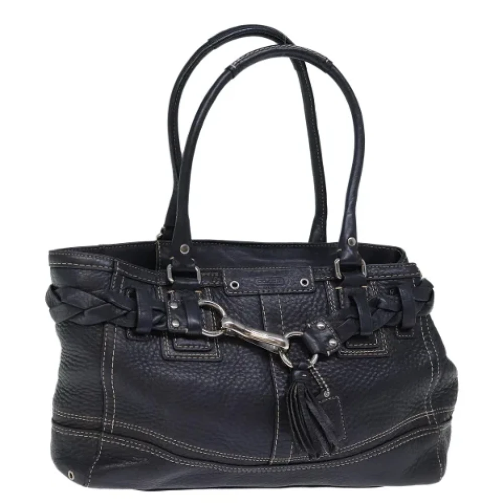 Coach Pre-owned Leather handbags Black Dames