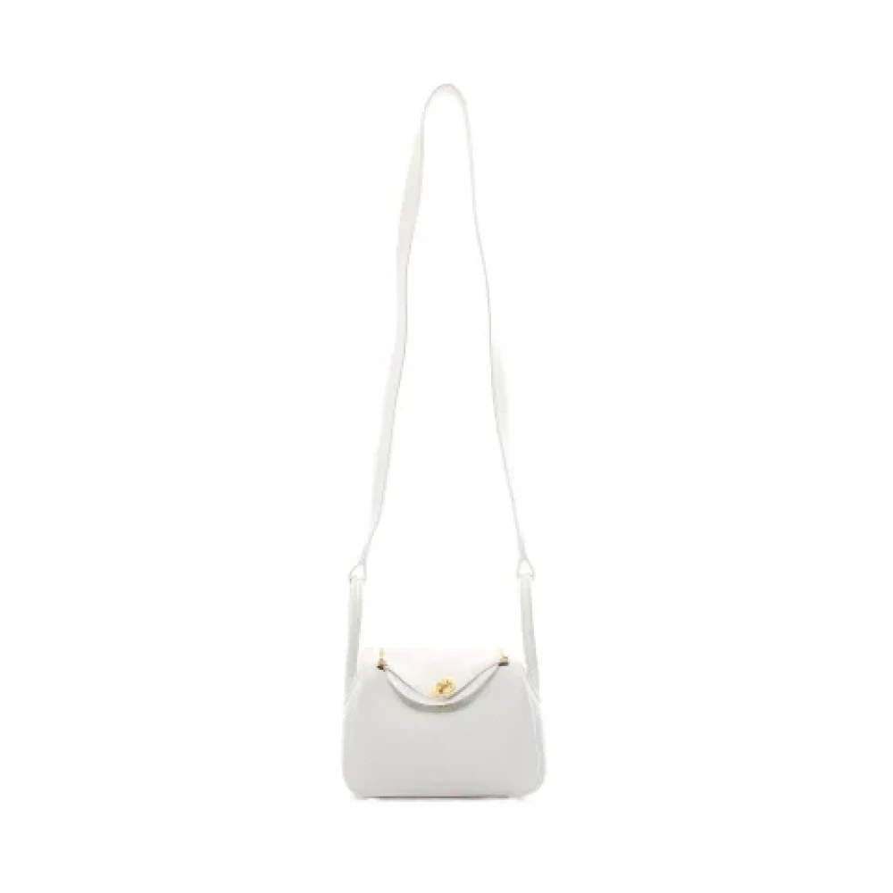 Hermès Vintage Pre-owned Leather shoulder-bags White Dames