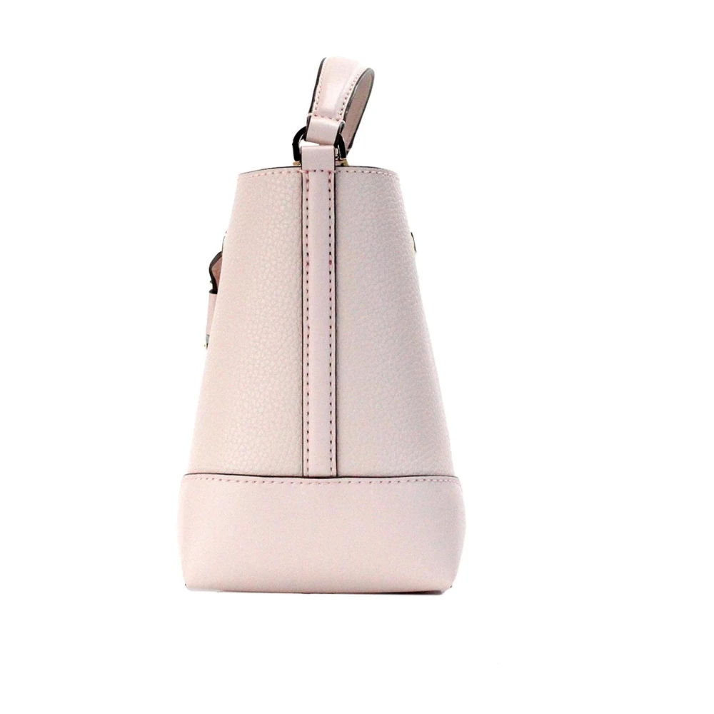 Michael Kors Pebble Leather Bucket Crossbody Tas Pink Dames