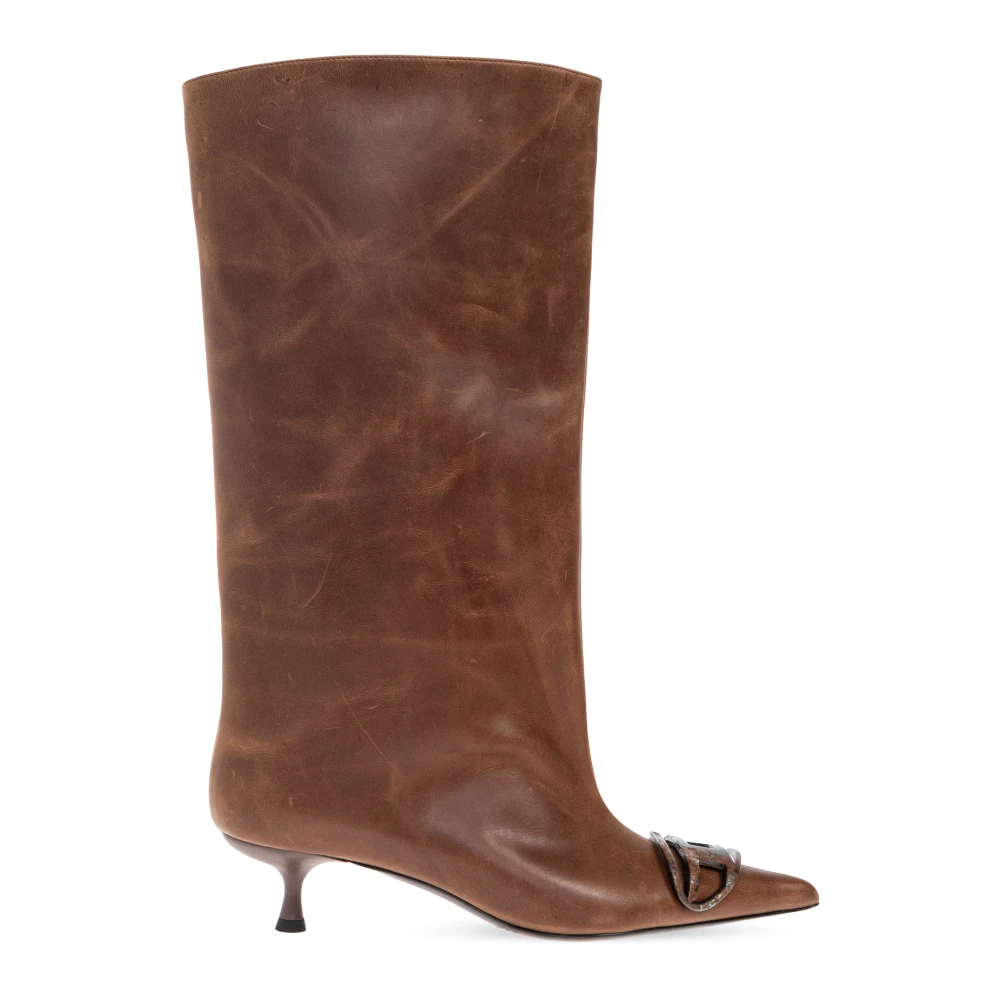 Diesel Donna Marrone Scarpe, 36 Eu, New,