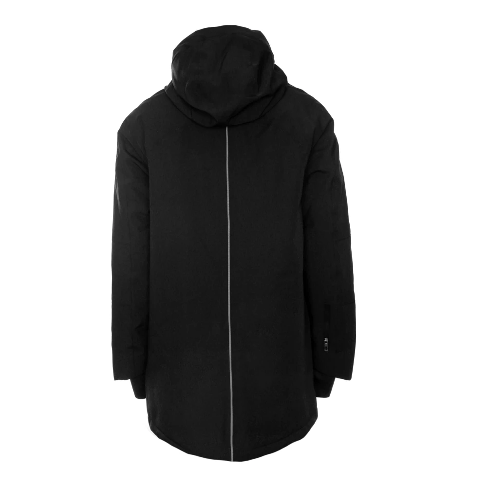 Krakatau Reflecterende winterparka met verstelbare capuchon Black Heren