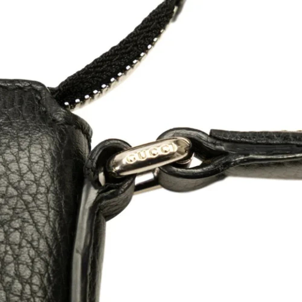 Gucci Vintage Pre-owned Leather handbags Black Heren