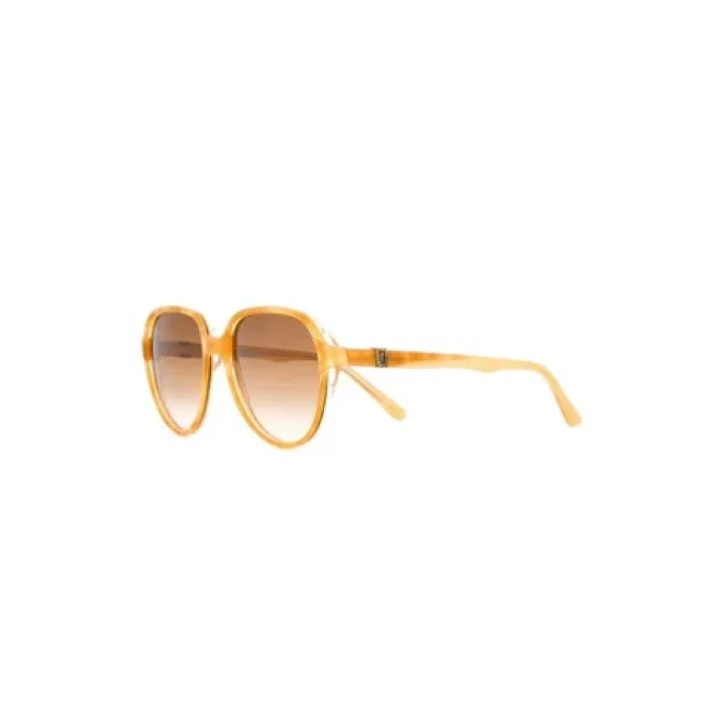 Yves Saint Laurent Vintage Pre-owned Acetate sunglasses Yellow Dames