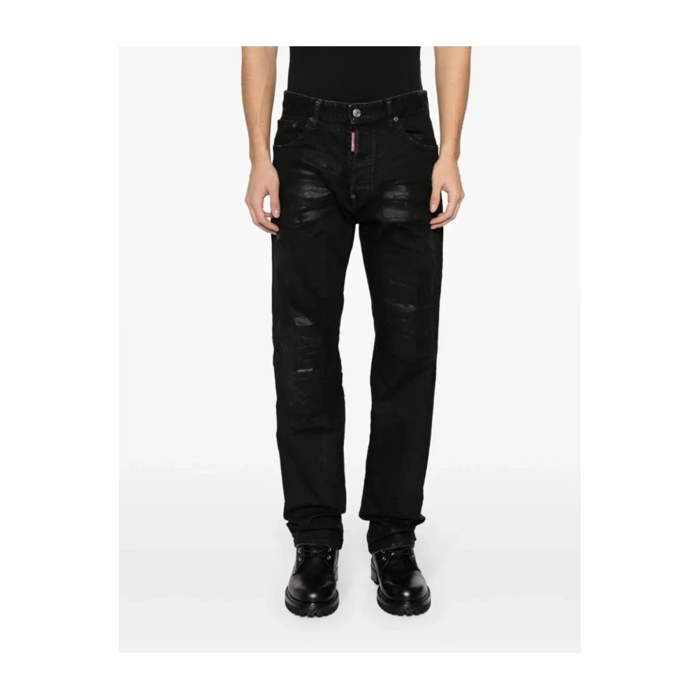 Dsquared2 Stijlvolle broeken voor mannen Black Heren
