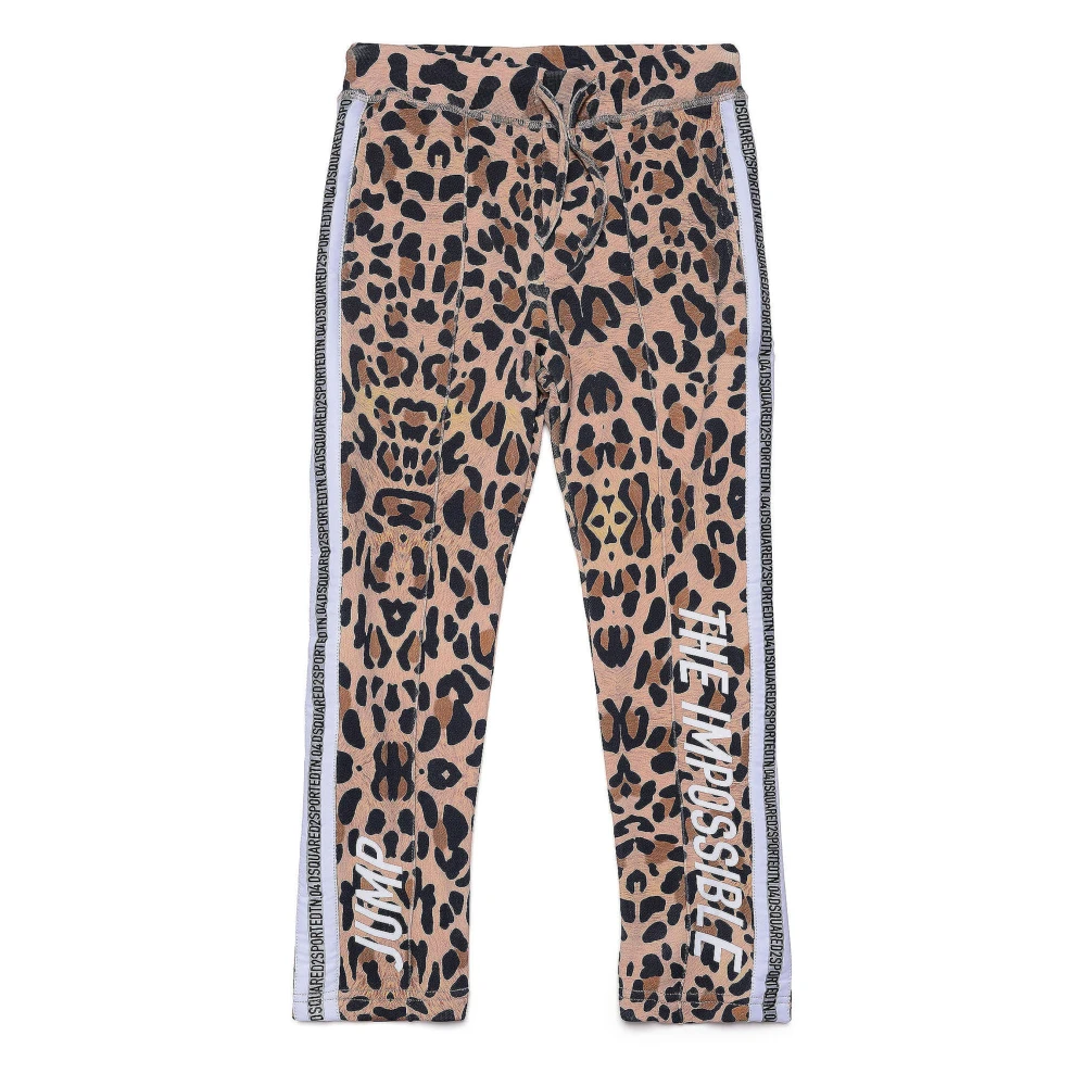 Dsquared2 Girls Multicolor Leggings, 14 Y, Pantalone Jogging Animalier
