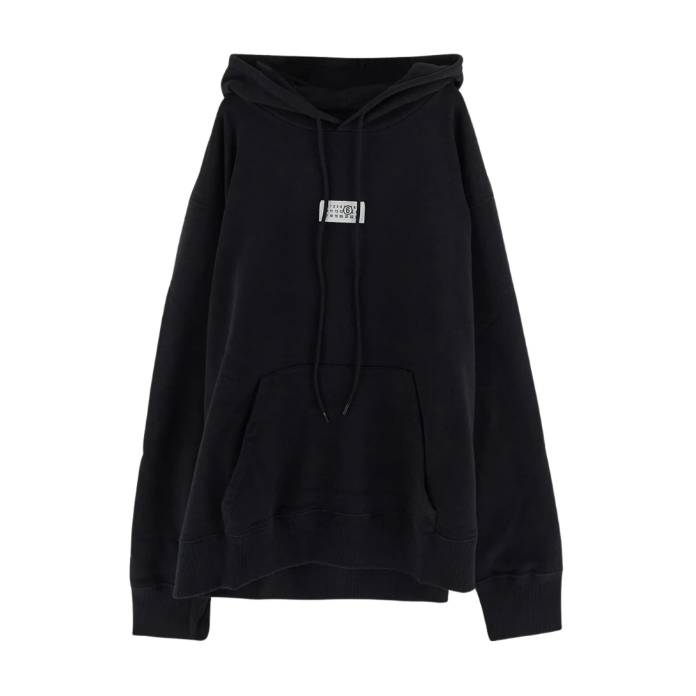 MM6 Maison Margiela Logo Hoodie Black Heren
