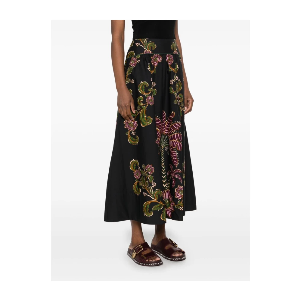 Farm Rio Zwarte Midi Rok Black Dames