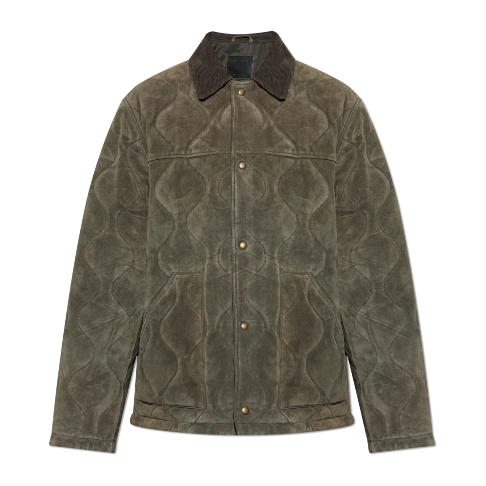 AllSaints Suède jas Dakota Green Heren