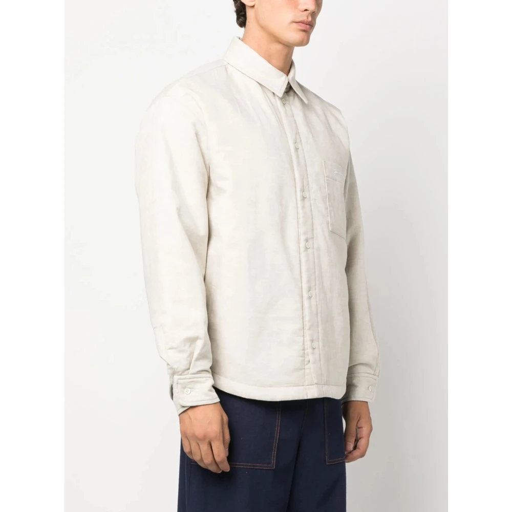 Jacquemus Artistieke Baker Shirt Upgrade Trendy Mode Beige Heren