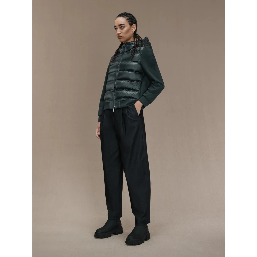 RRD Gewatteerde Hoodie Jas Green Dames