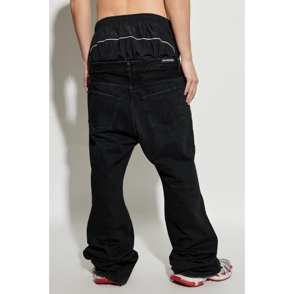 Balenciaga Jeans met uitlopende pijpen Black Heren