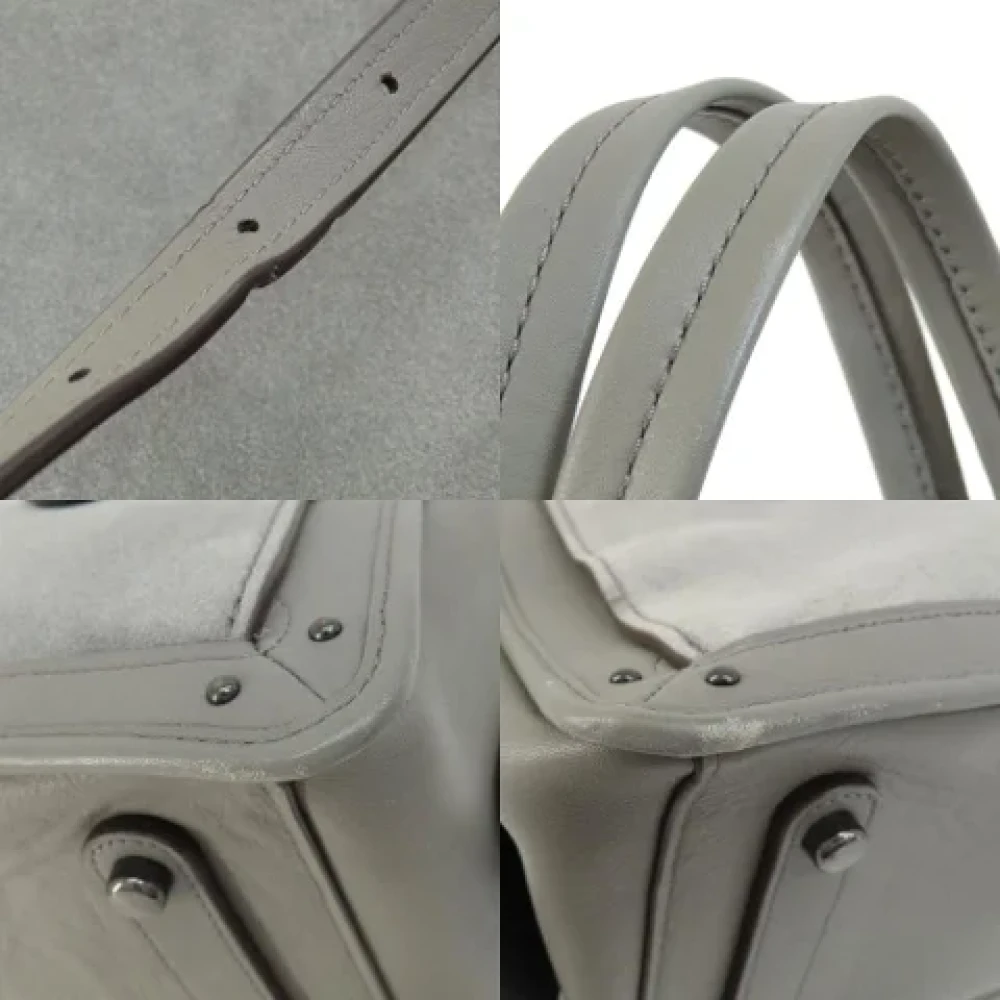 Coach Pre-owned Leather handbags Gray Dames