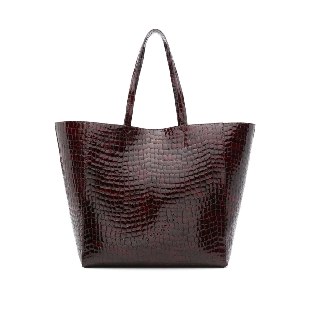 Anine Bing Bordeaux Krokodil Effect Leren Tas Red Dames