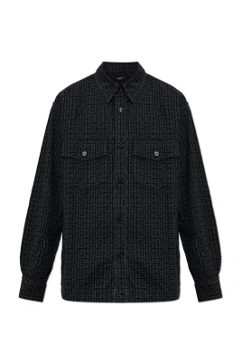 Denimskjorta med monogram