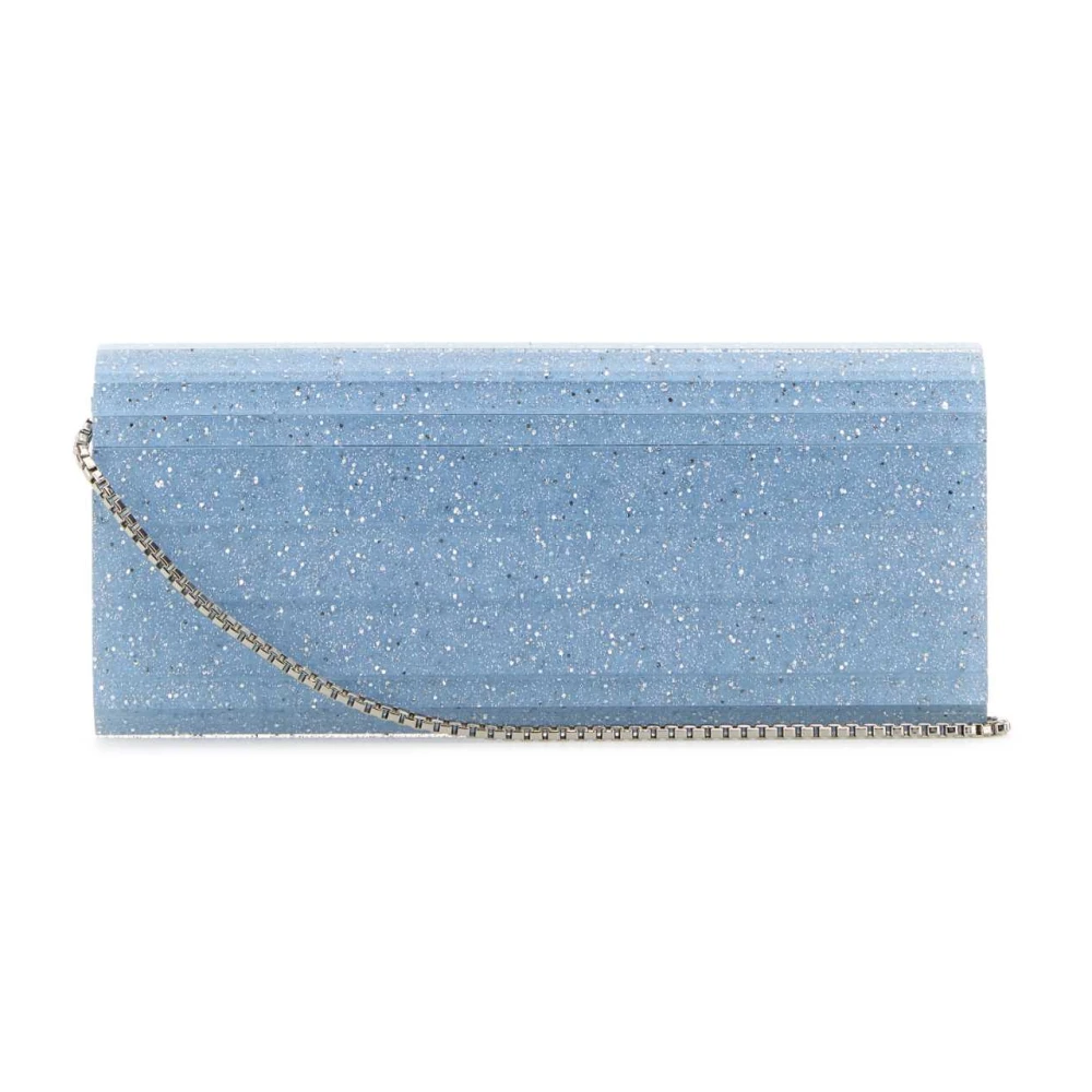 Jimmy Choo Stijlvolle Acryl Clutch Tas Blue Dames