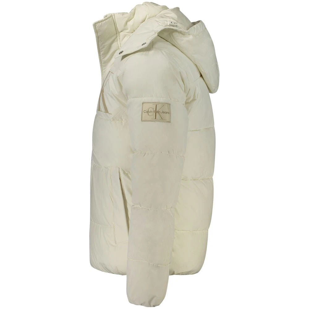 Calvin Klein Witte Polyamide Jas White Heren